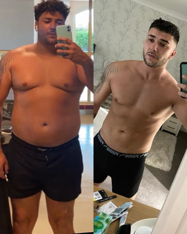 Ben, before and after